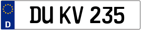 Truck License Plate